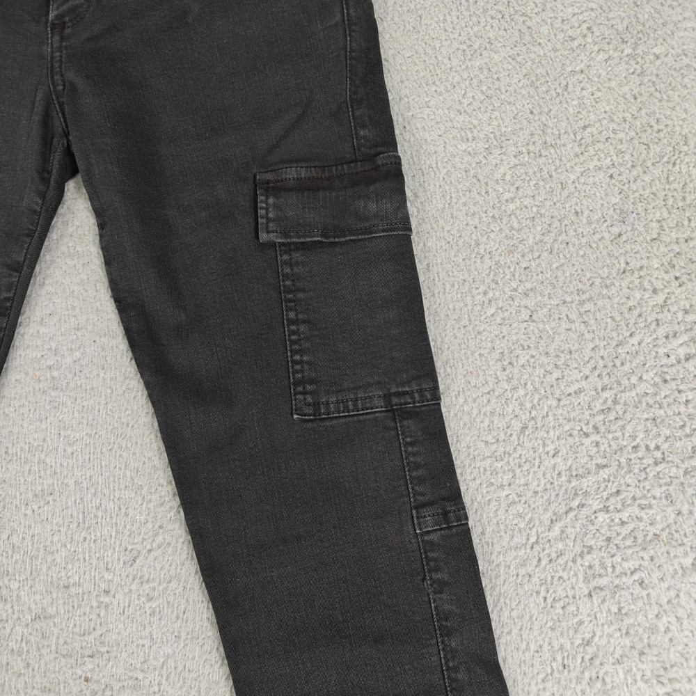 Black Orchid Camille Skinny Jogger Pants Womens 26 Cargo Zipper Hem Vintage Blac - Picture 2 of 15